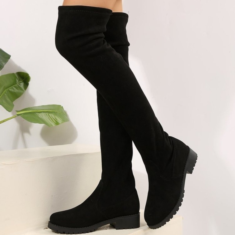 Sock Boot Women - أحذية نسائية فوق الركبة، طويلة حتى
