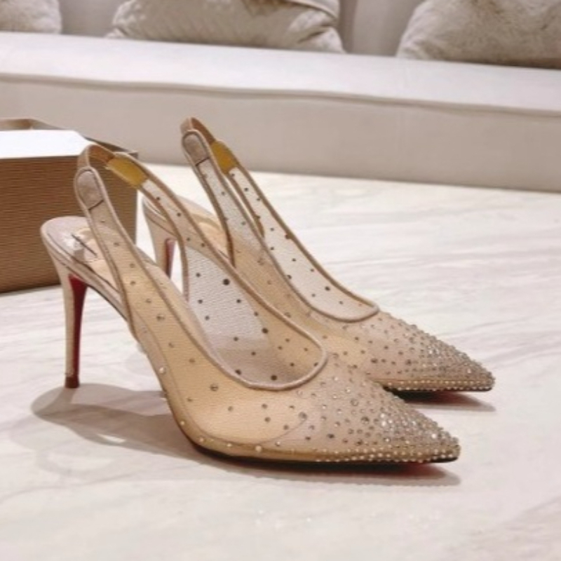 Platform Mule Heel - أحذية نسائية ذات كعب عالٍ مدبب