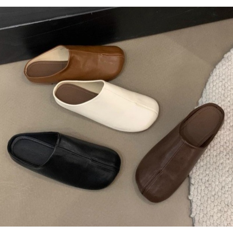 Slip On Mule Flat - موضة جديدة تابي نينجا الشقق الجلود