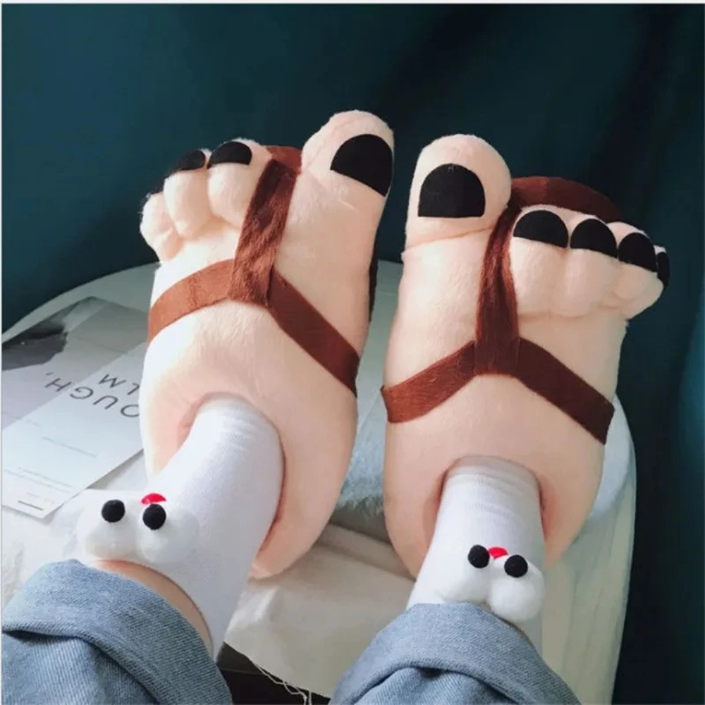 Women Shoes For Big Feet - الإبداعية الرجال النساء شبشب شتوي أقدام