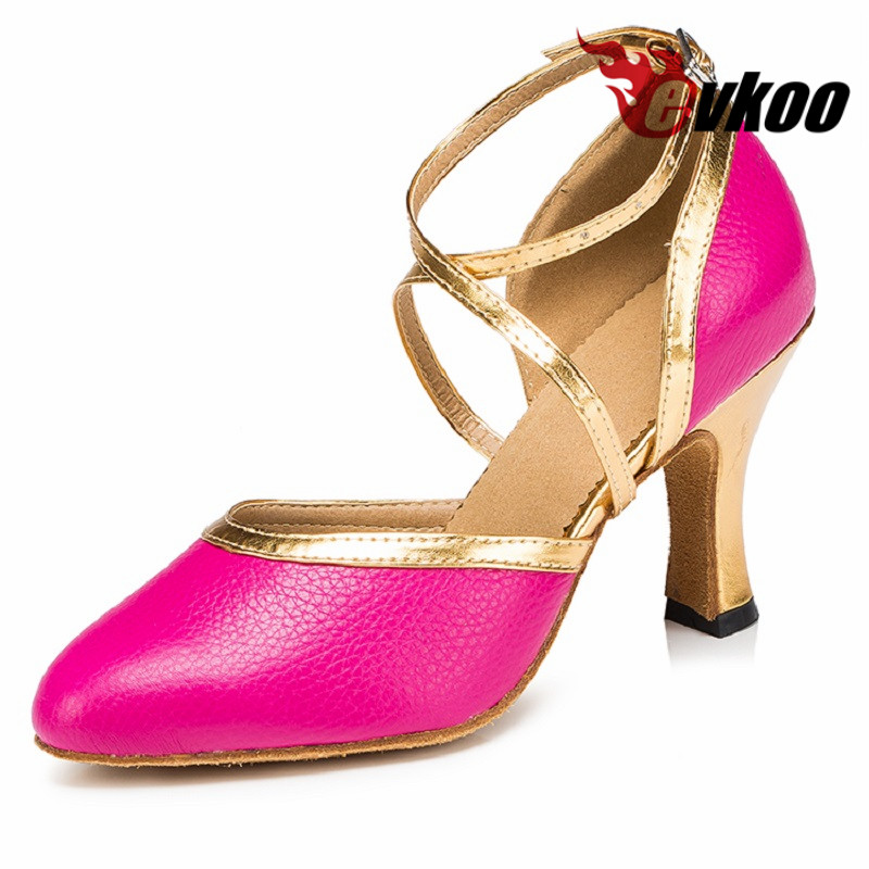 Women Shoes Size 4 In Cm - أحذية رقص لاتينية وردية مخصصة للنساء