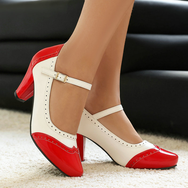 Women'S Xti Shoes - أحذية ماري جين نسائية من الجلد