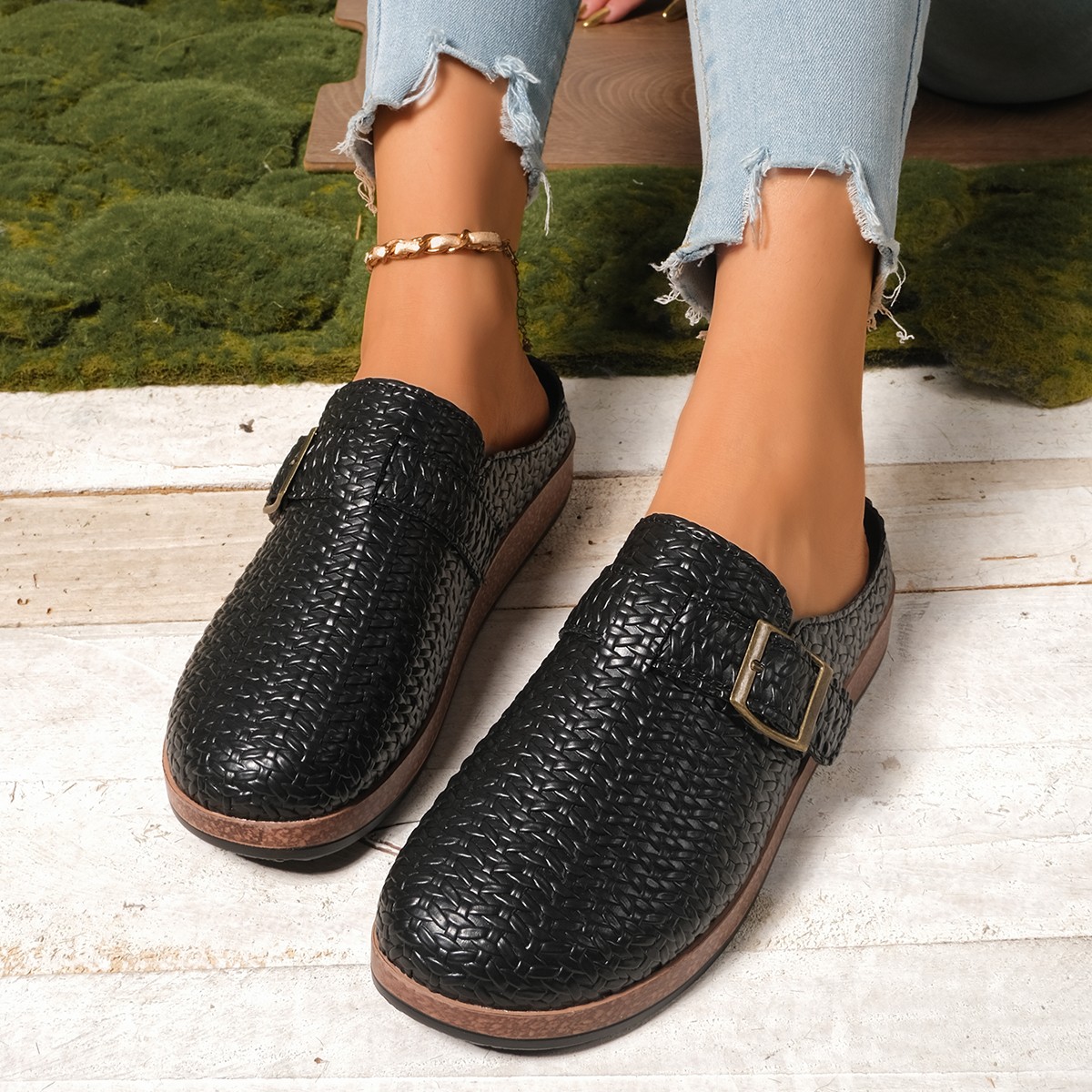 Slip On Mule Flat - أحذية نسائية عصرية جديدة مريحة ومتينة