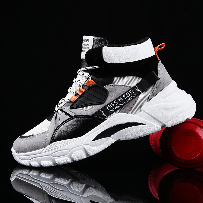 Ribbon Tie Heel - Hightop الصيف الرجال الأحذية الرياضية الرجل