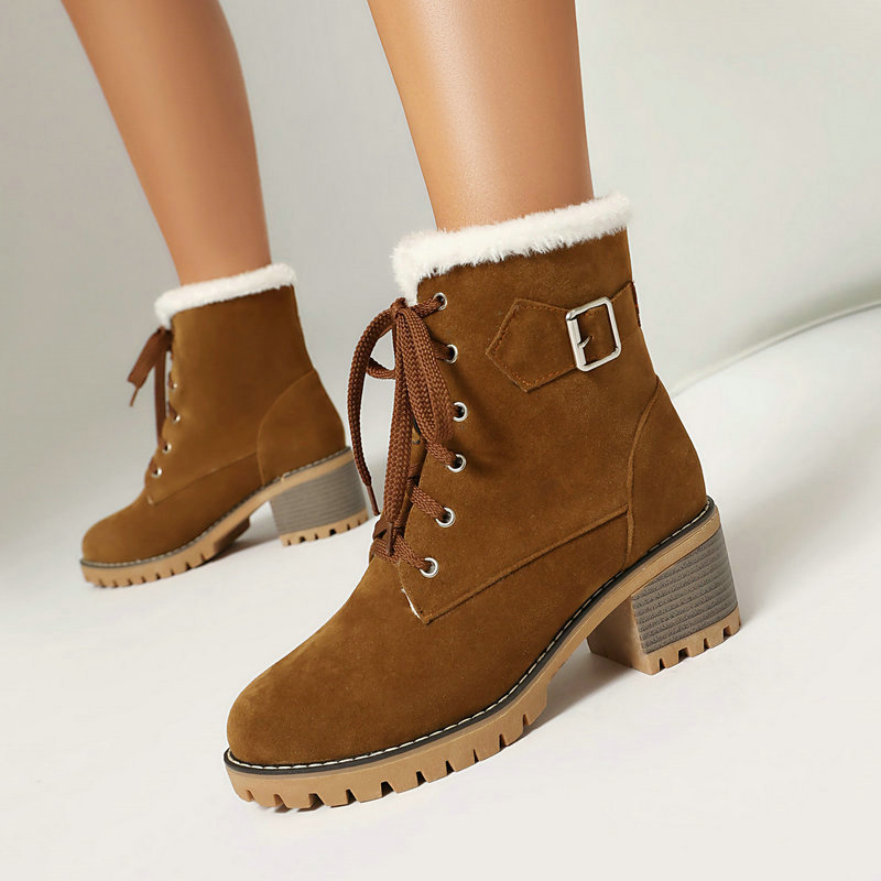 Women'S Xti Shoes - أحذية شتوية نسائية للثلج، بوت قصير
