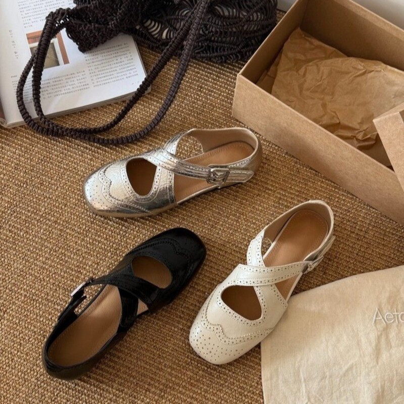 Loafer Flat Women - أحذية ماري جين نسائية بتصميم ريترو