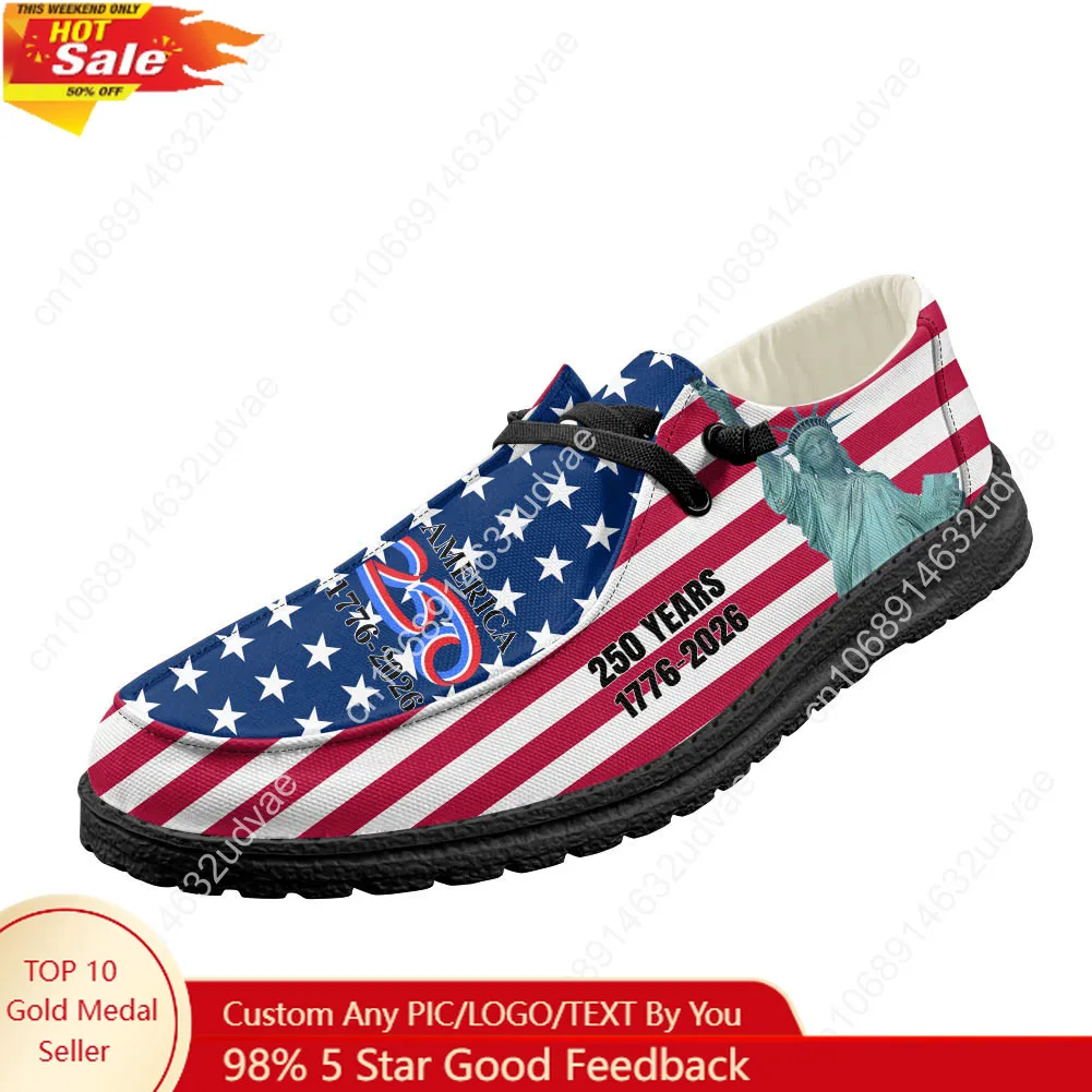 Loafer Flat Women - أحذية أمريكا للذكرى السنوية 250 (1776-2026)