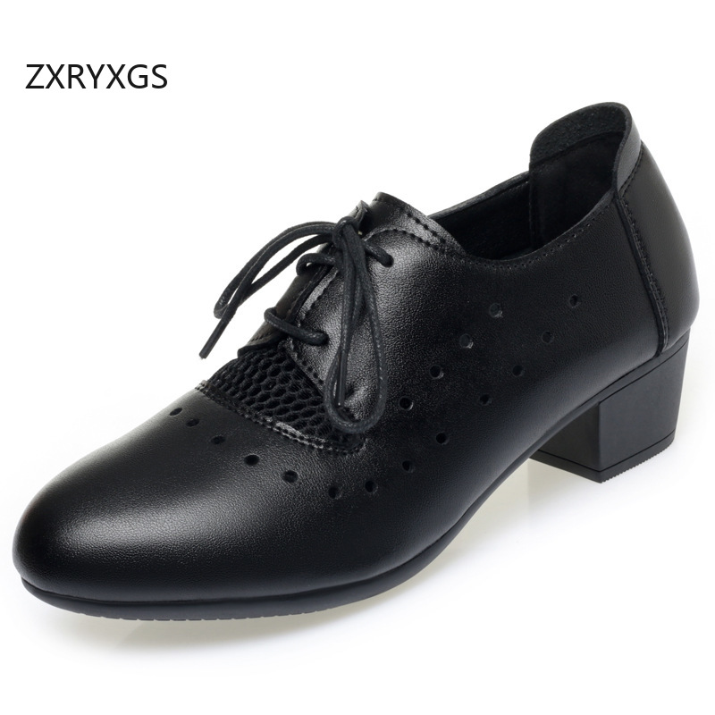 Women Shoes Size 4 In Cm - ZXRYXG 2025 الربيع الصيف جلد طبيعي