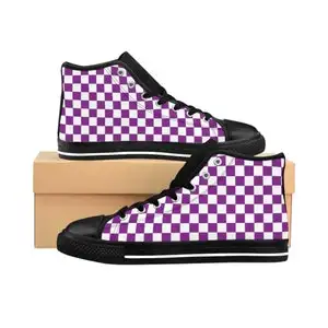 Women'S Shoes In The 90S - أحذية كلاسيكية عتيقة بنمط مربعات من