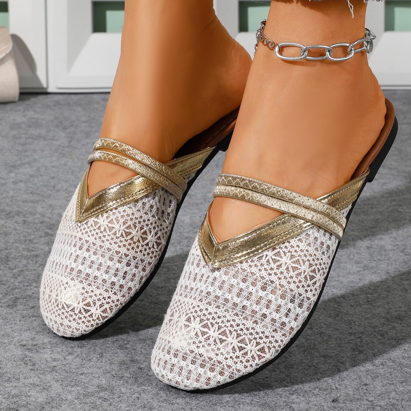 شباشب نسائية صيفية مغلقة الأصا - مراجعة Slip On Mule Flat وسعره