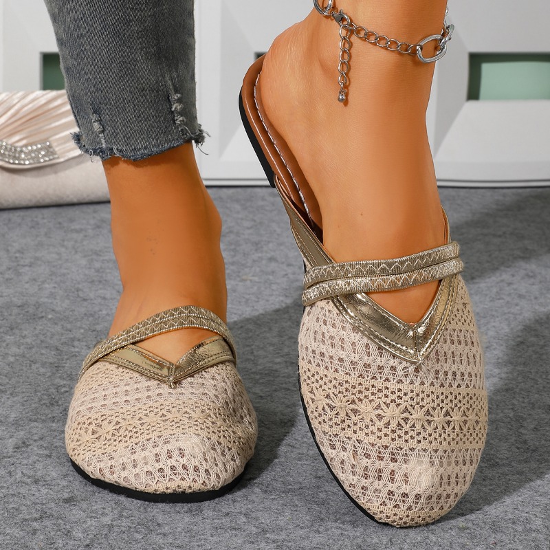 شباشب نسائية صيفية مغلقة الأصا - مراجعة Slip On Mule Flat وسعره