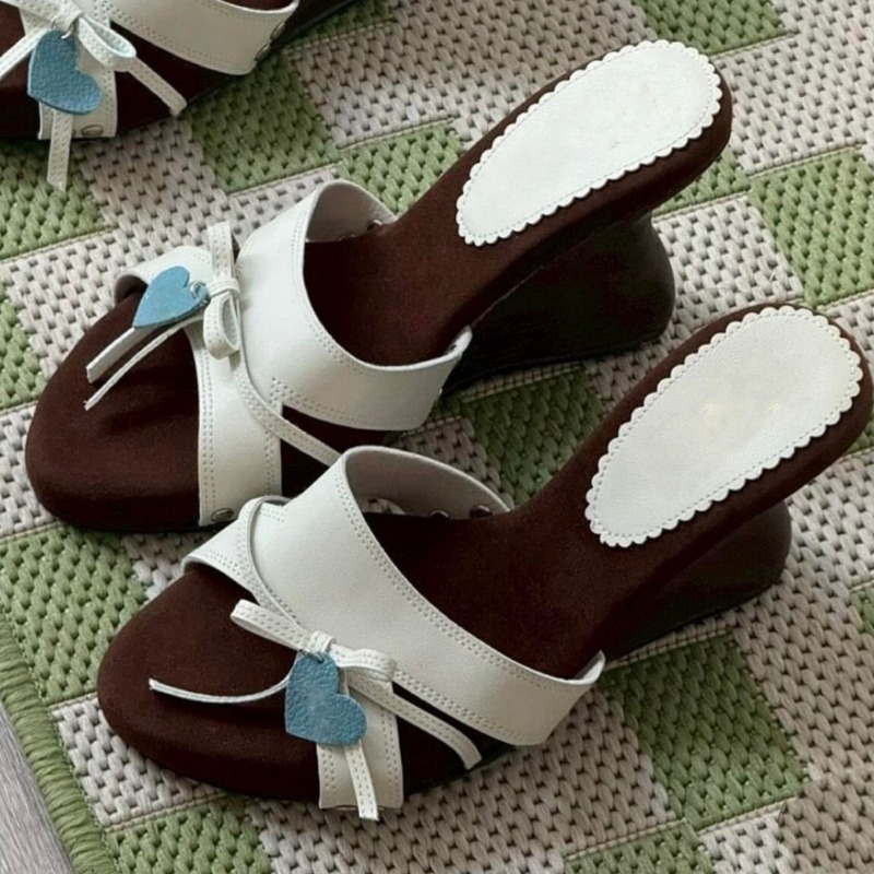 صنادل نسائية بكعب ويدج مفتوحة  - مراجعة Women Shoes Us To Eu وسعره