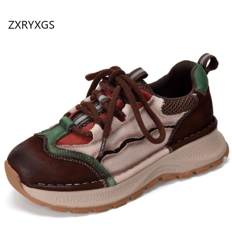 ZXRYXGS أعلى جلد البقر الإملائ - مراجعة Women Shoes Size 4 In Cm وسعره