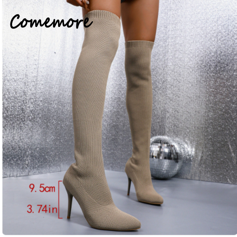 Comemore المرأة 2026 ربيع الخر - مراجعة Sock Boot Women وسعره