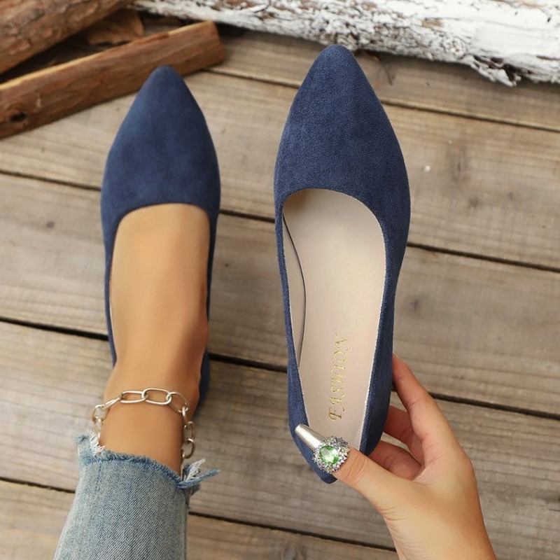 2025 جديد حذاء واحد الفم الضحل - مراجعة Pointed Toe Flat وسعره