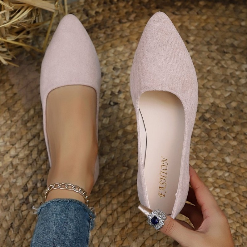 2025 جديد حذاء واحد الفم الضحل - مراجعة Pointed Toe Flat وسعره