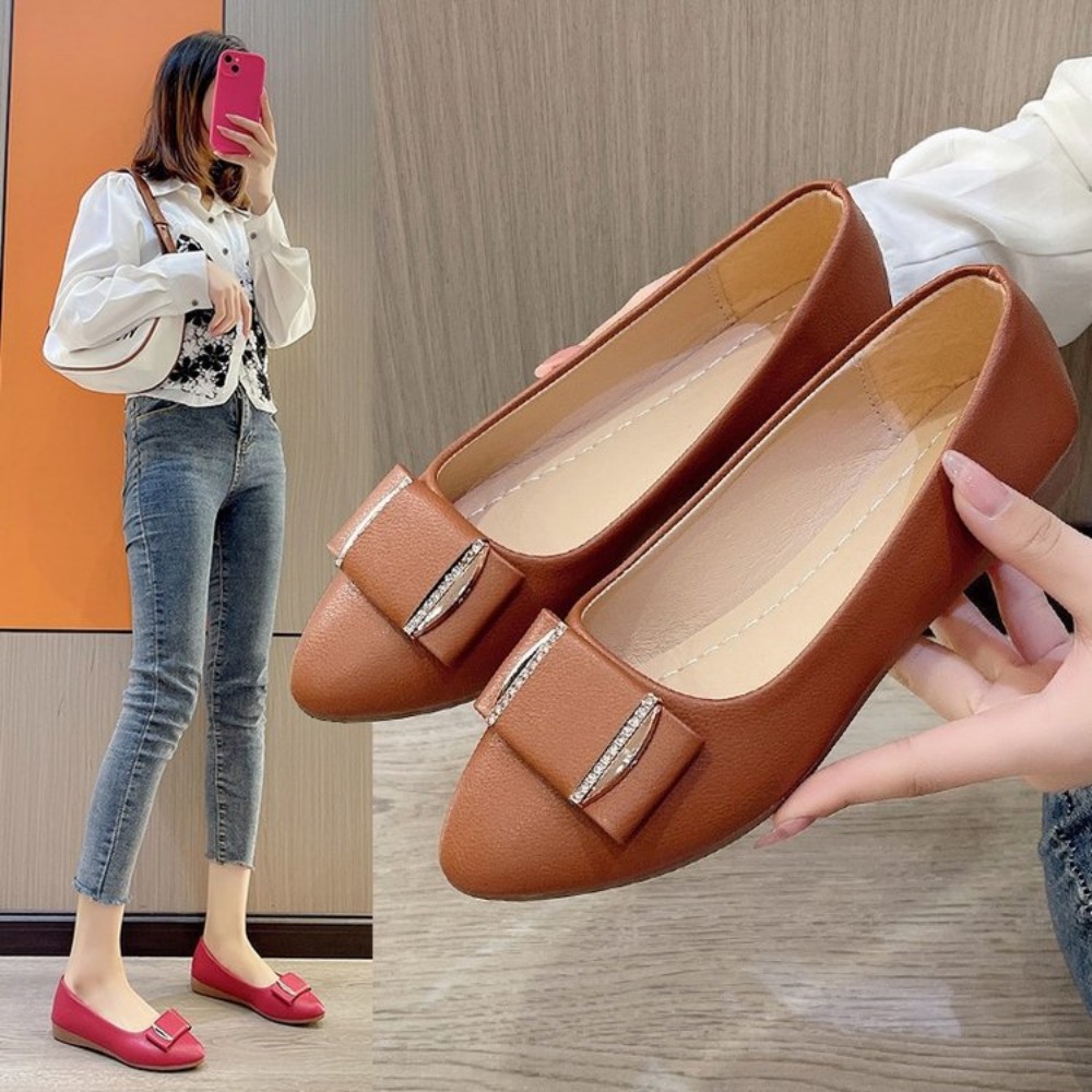أحذية نسائية عصرية مسطحة خفيفة - مراجعة Pointed Toe Flat وسعره