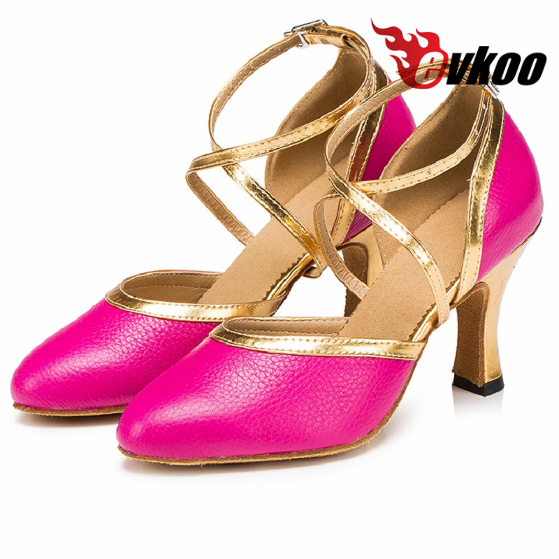 أحذية رقص لاتينية وردية مخصصة  - مراجعة Women Shoes Size 4 In Cm وسعره