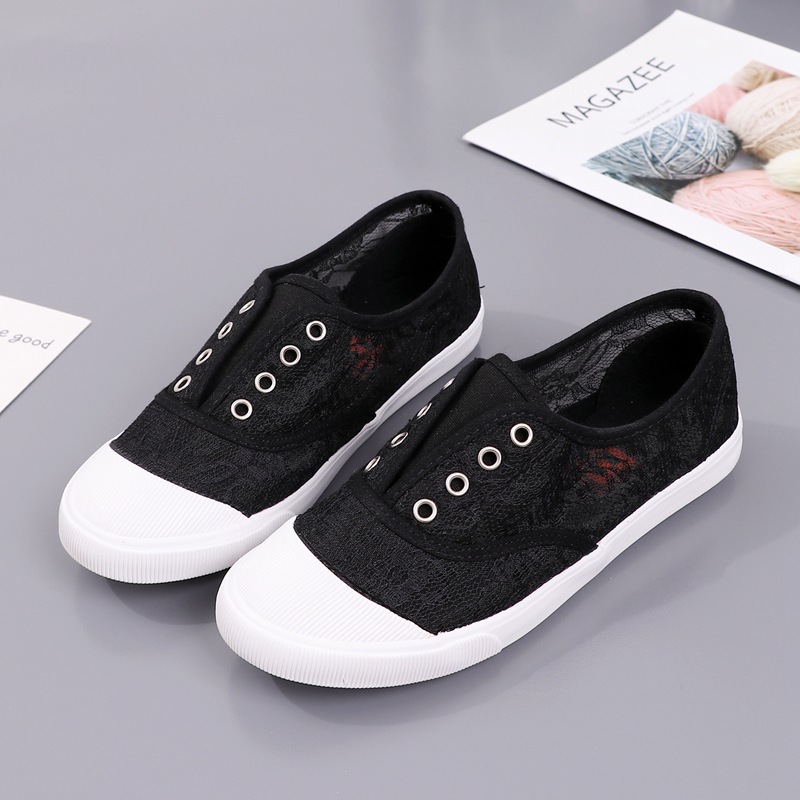 أحذية قماشية بيضاء من الدانتيل - مراجعة Loafer Flat Women وسعره