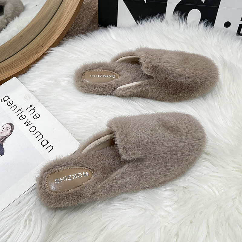 جولة تو رقيق شبشب فرو امرأة سم - مراجعة Slip On Mule Flat وسعره