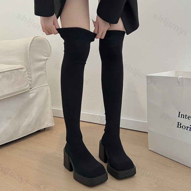 المرأة الجوارب المرنة الأحذية  - مراجعة Sock Boot Women وسعره