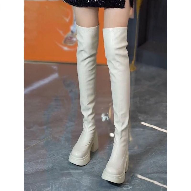 أحذية طويلة بكعب عالٍ ونعل سمي - مراجعة Sock Boot Women وسعره