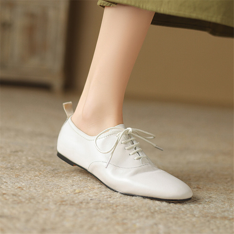 أحذية نسائية جديدة من الجلد ال - مراجعة Loafer Flat Women وسعره