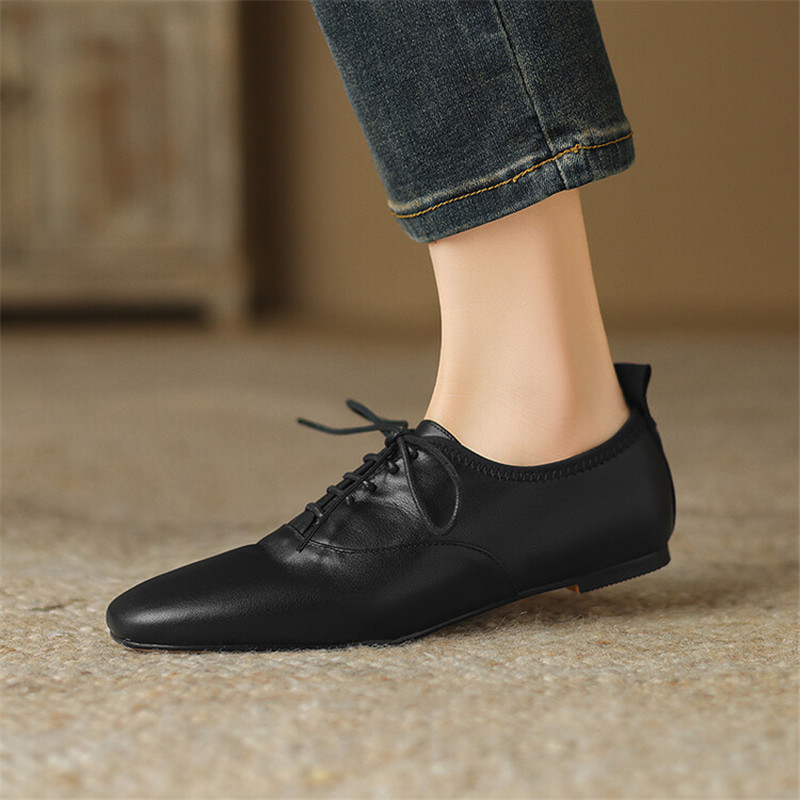 أحذية نسائية جديدة من الجلد ال - مراجعة Loafer Flat Women وسعره