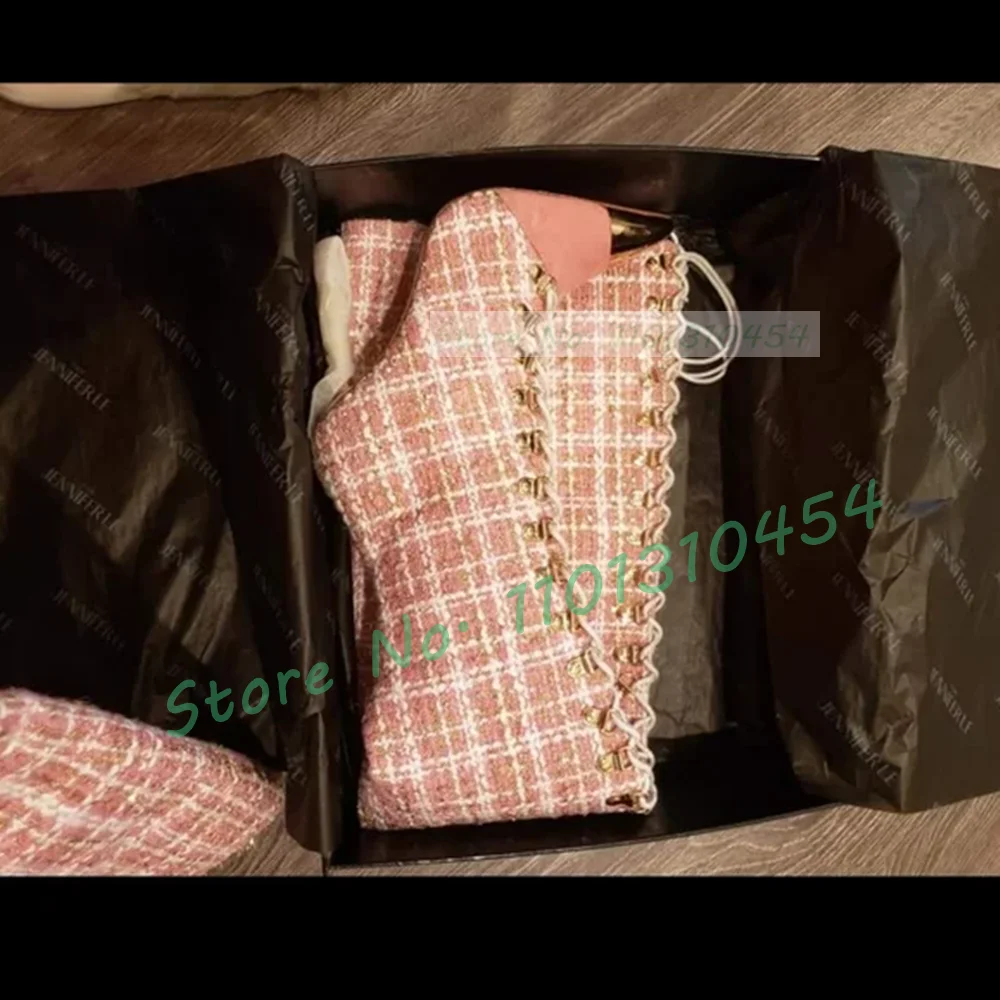 الوردي منقوشة جوفاء أحذية طويل - مراجعة Sock Boot Women وسعره