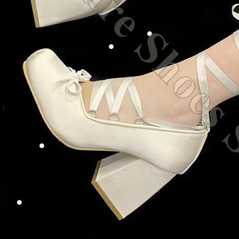 أحذية باليه نسائية Y2K من السا - مراجعة Ribbon Tie Heel وسعره