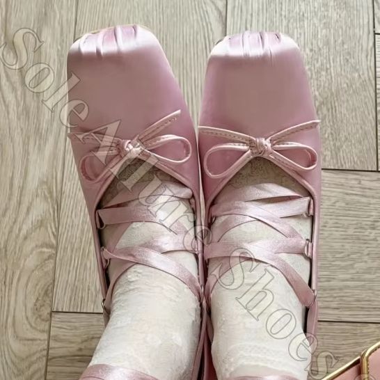 أحذية باليه نسائية Y2K من السا - مراجعة Ribbon Tie Heel وسعره