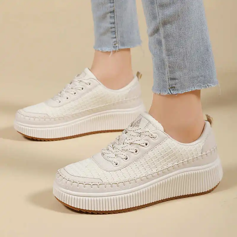 أحذية نسائية بنية مسطحة أحذية  - مراجعة Women Shoes For Big Feet وسعره