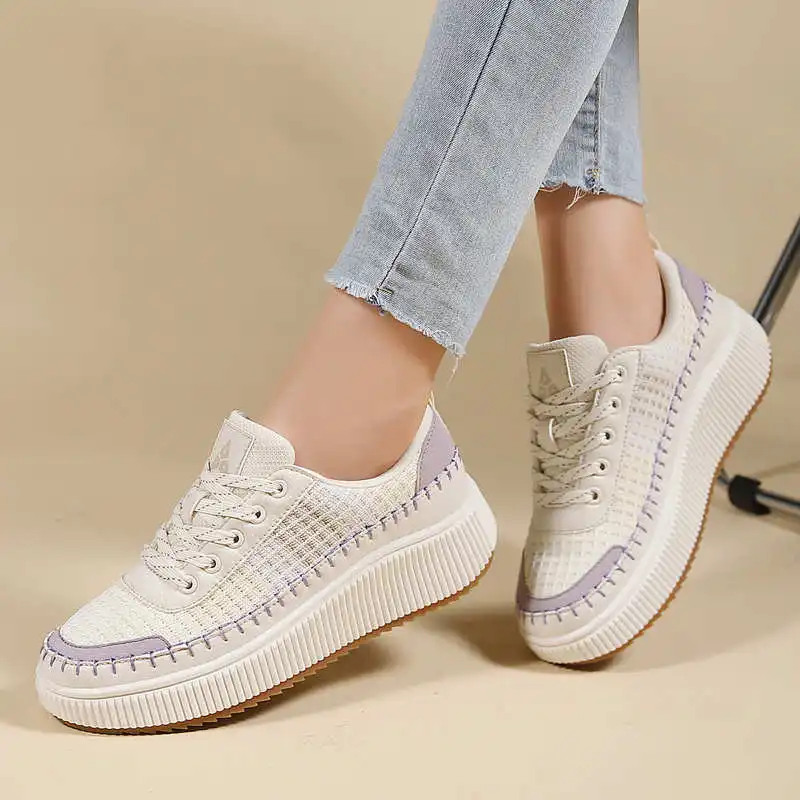 أحذية نسائية بنية مسطحة أحذية  - مراجعة Women Shoes For Big Feet وسعره