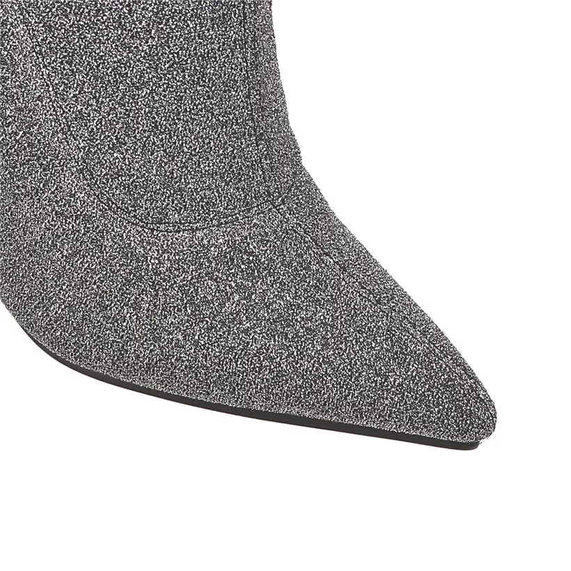 حجم كبير تمتد ليوبارد فوق الرك - مراجعة Sock Boot Women وسعره