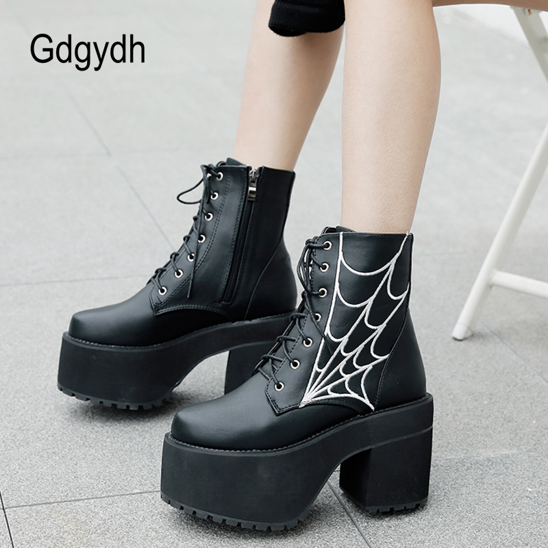 Gdgydh موضة Cobweb القوطية أحذ - مراجعة Women'S Shoes In The 90S وسعره