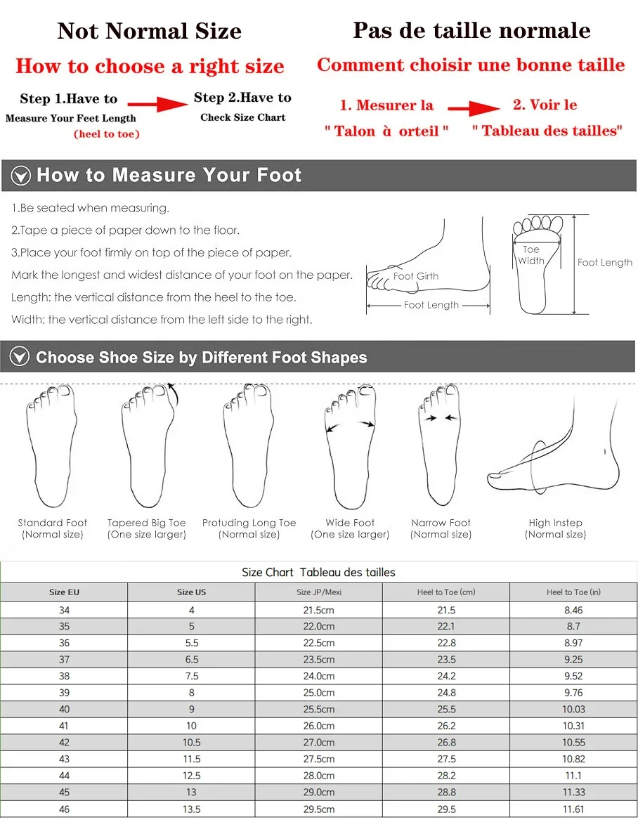 【قم بقياس طول قدميك قبل الطلب】 - مراجعة Women Shoes For Big Feet وسعره