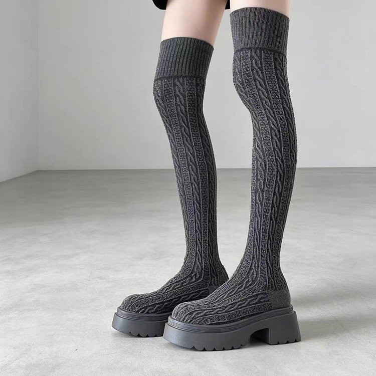 أحذية طويلة فوق الركبة 2026 خر - مراجعة Sock Boot Women وسعره