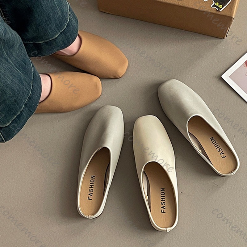 Comemore ريترو ساحة رئيس باوتو - مراجعة Slip On Mule Flat وسعره