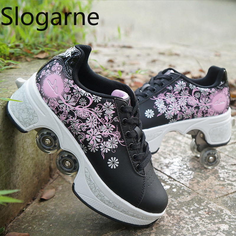 النساء 4 عجلات تشوه زلاجات دوا - مراجعة Women'S Shoes To Men'S وسعره