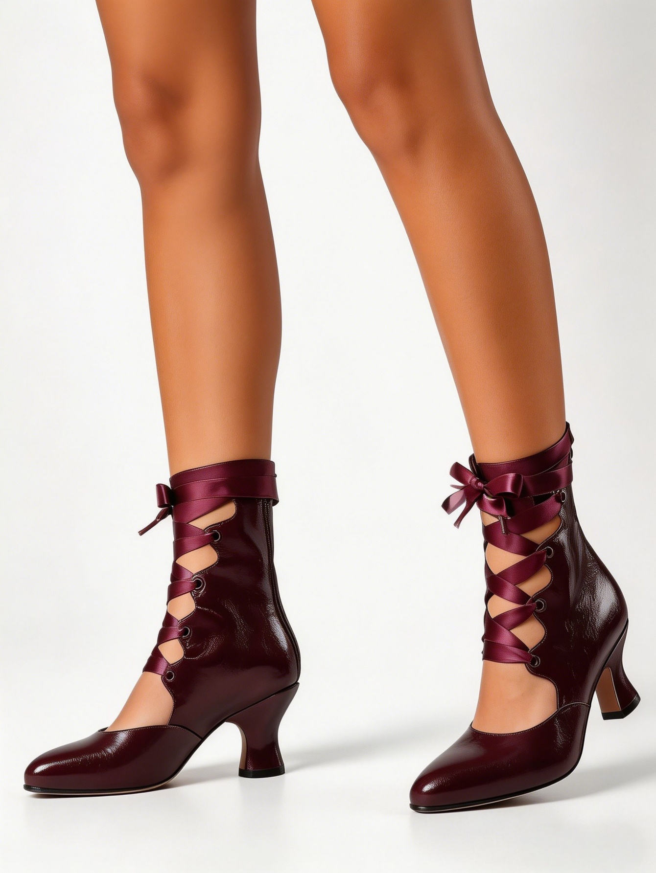 أحذية نسائية بكعب عالٍ بتصميم  - مراجعة Ribbon Tie Heel وسعره