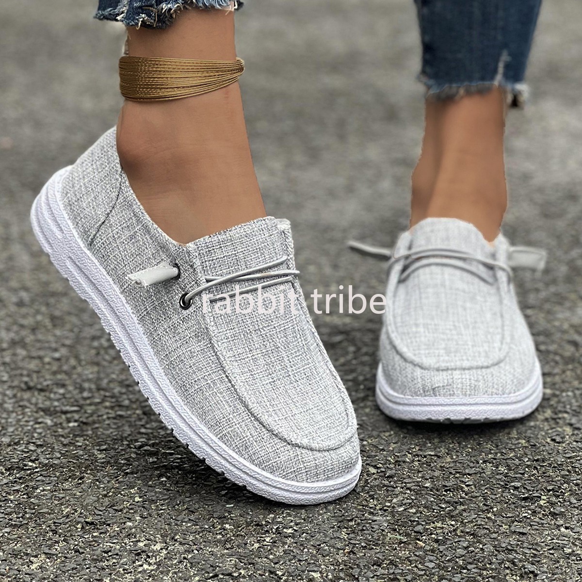 أحذية رياضية قماشية عصرية جديد - مراجعة Loafer Flat Women وسعره