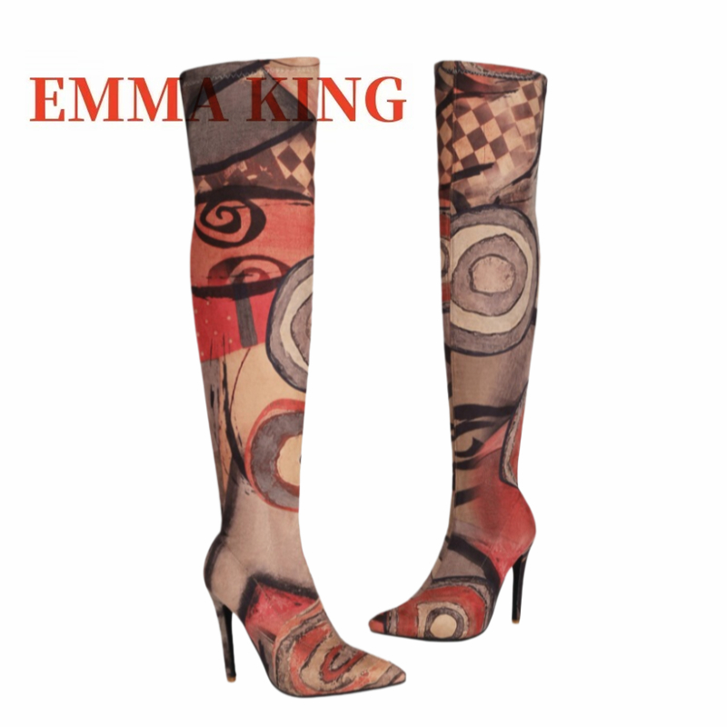 أحذية نسائية طويلة فوق الركبة  - مراجعة Sock Boot Women وسعره