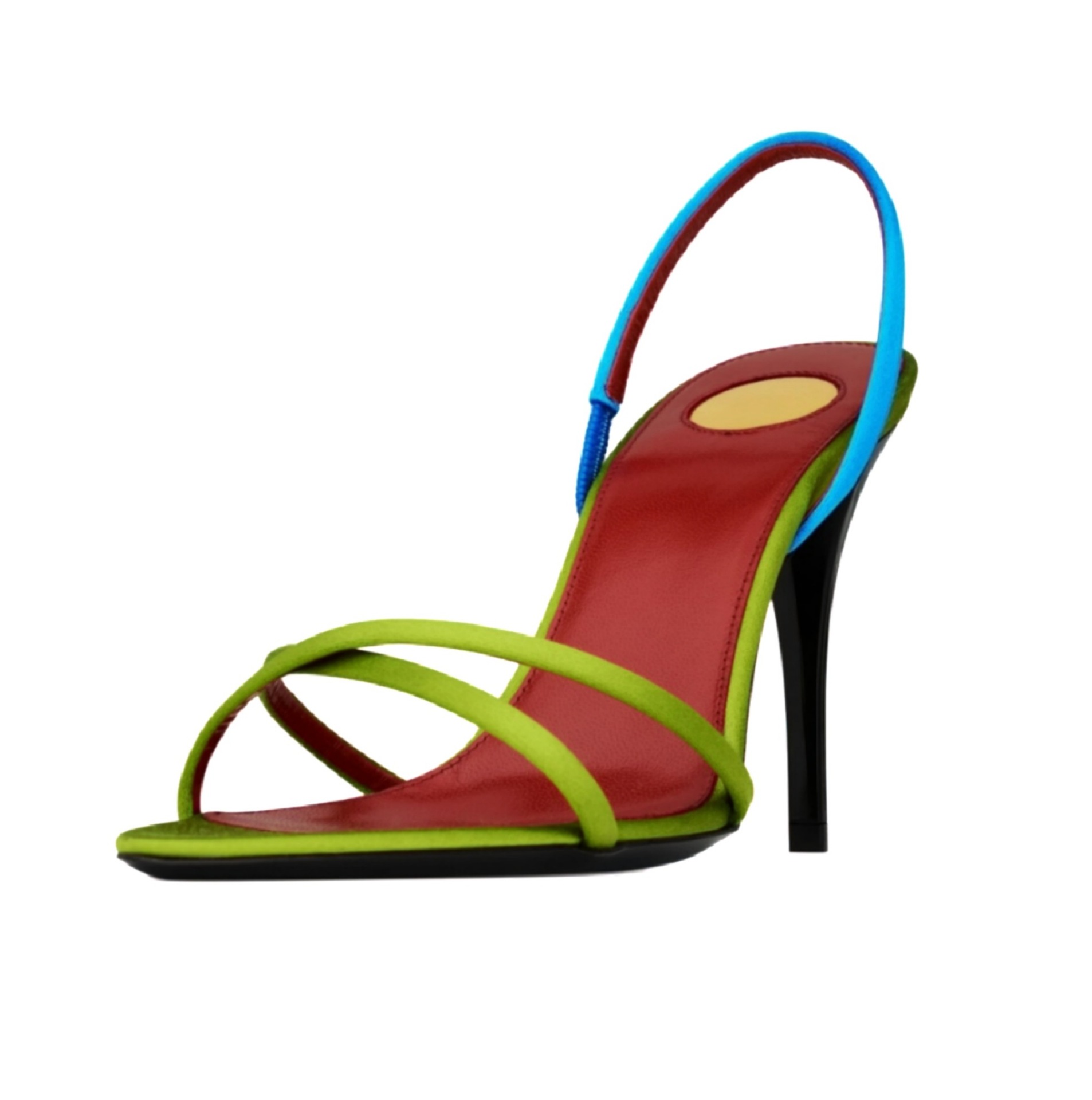 صندل نسائي من الساتان بألوان م - مراجعة Platform Mule Heel وسعره