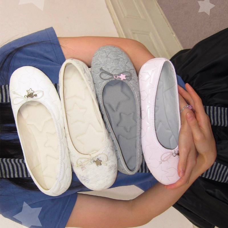 أحذية باليه بفيونكات - تصميم ج - مراجعة Women'S Shoes For Flat Feet وسعره
