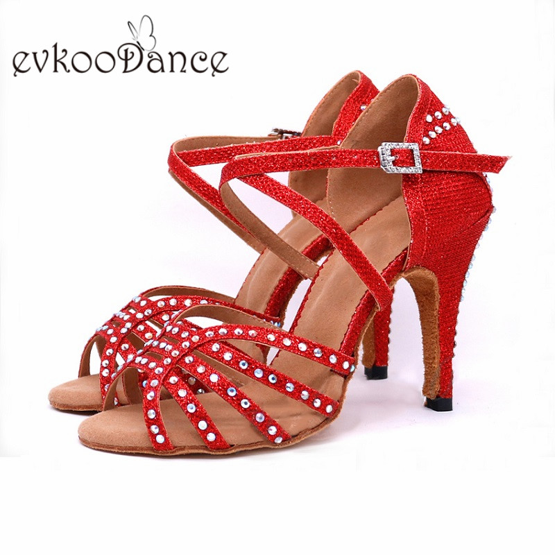 أحذية رقص لاتينية نسائية مرصعة - مراجعة Women Shoes Size 4 In Cm وسعره