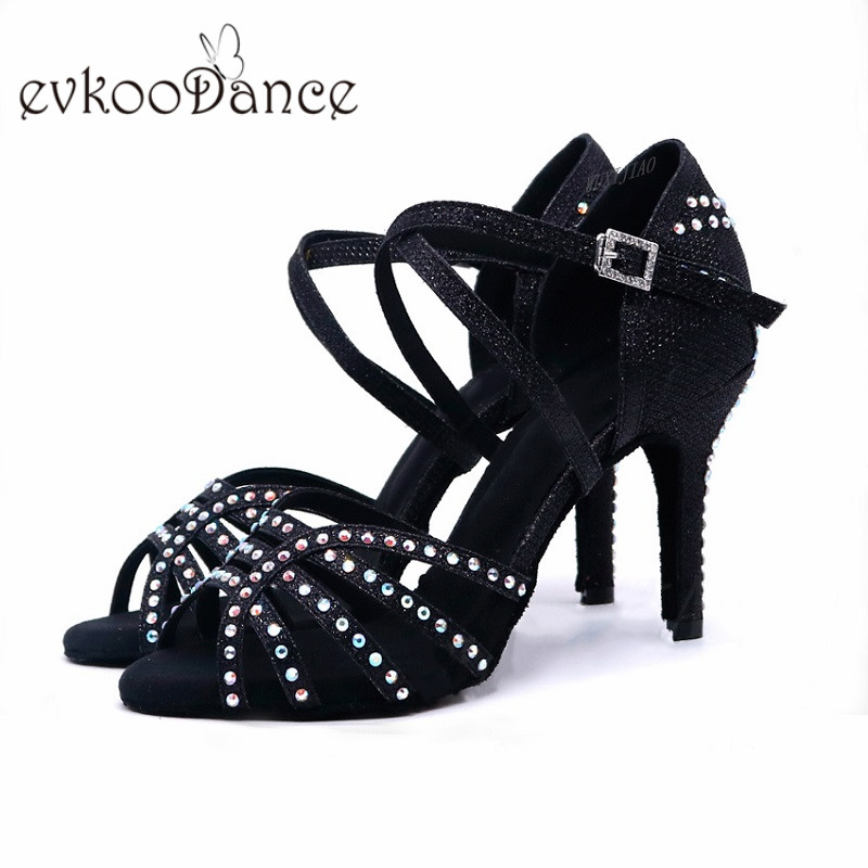 أحذية رقص لاتينية نسائية مرصعة - مراجعة Women Shoes Size 4 In Cm وسعره