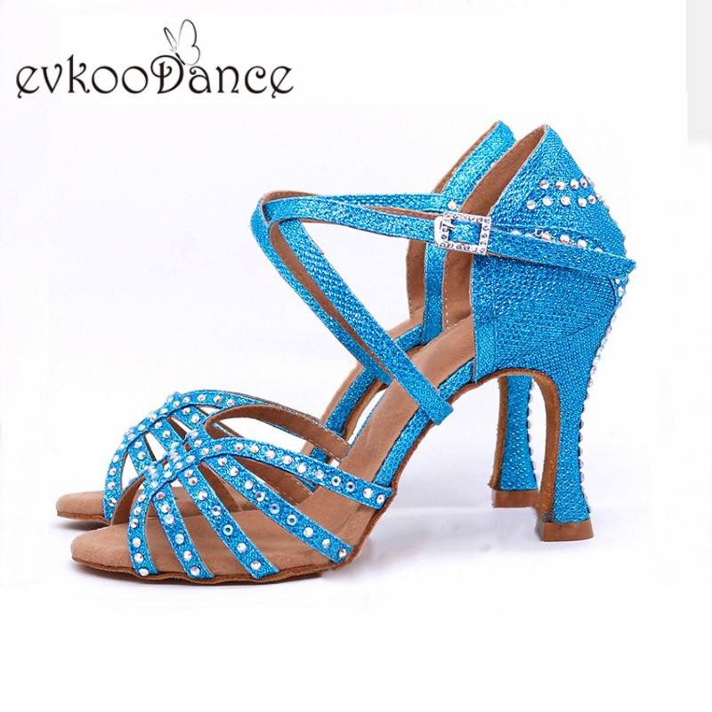 أحذية رقص لاتينية نسائية مرصعة - مراجعة Women Shoes Size 4 In Cm وسعره