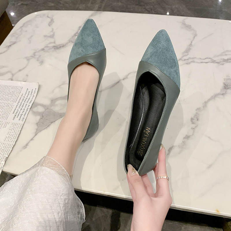 أحذية جلدية سوداء مسطحة للنساء - مراجعة Pointed Toe Flat وسعره