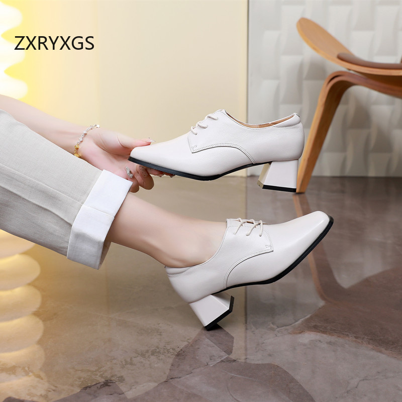 ZXRYXGS 2025 أعلى جلد البقر ال - مراجعة Women Shoes Size 4 In Cm وسعره