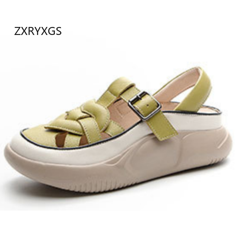 ZXRYXGS جديد صيفي فاخر من جلد  - مراجعة Women Shoes Size 4 In Cm وسعره